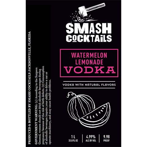 Smash Cocktails Watermelon Lemonade Vodka