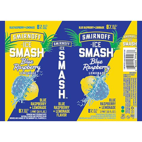 Smirnoff Ice Smash Blue Raspberry + Lemonade