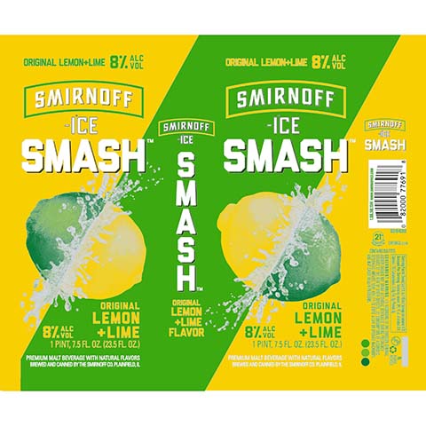 Smirnoff Ice Smash Original Lemon + Lime