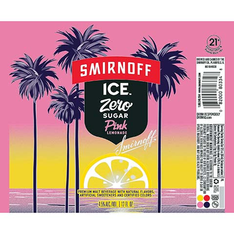 Smirnoff Ice Zero Sugar Pink Lemonade