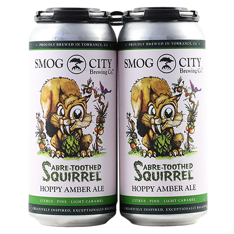 Smog City Sabre-Toothed Squirrel American Amber Ale