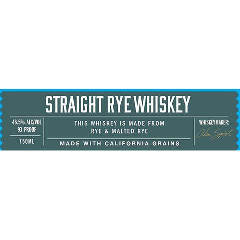 Sonoma Straight Rye Whiskey
