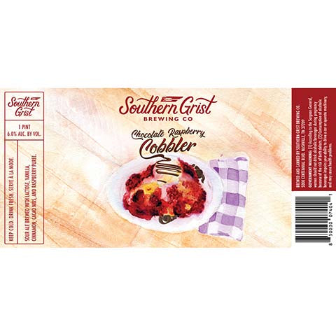 Southern Grist Chocolate Raspberry Cobbler Sour Ale