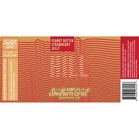 Southern Grist Peanut Butter, Strawberry, Jelly Hill Sour Ale