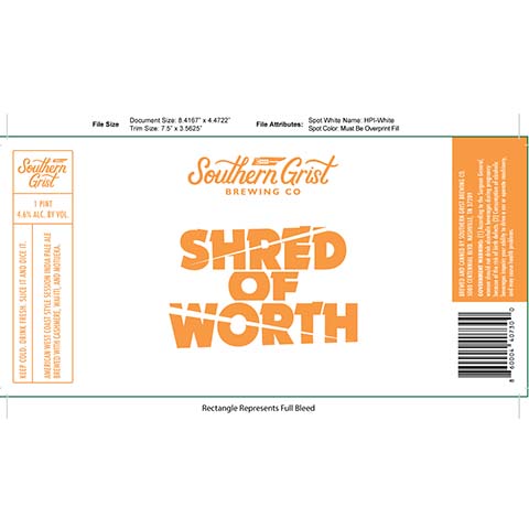 Southern Grist Shred Of Worth Session IPA