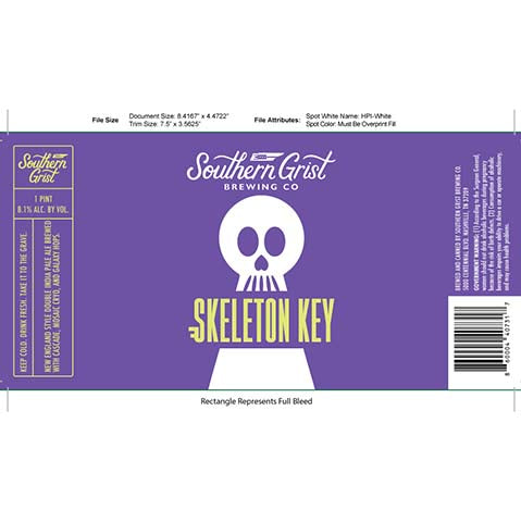 Southern Grist Skeleton Key DIPA