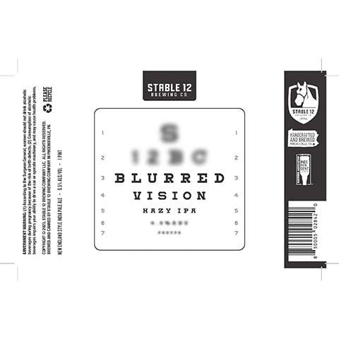 Stable 12 Blurred Vision Hazy IPA