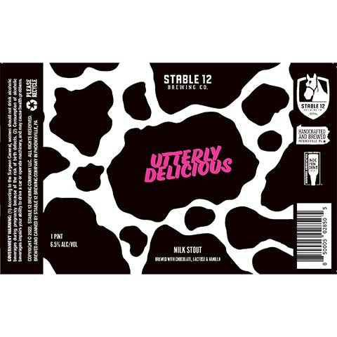 Stable 12 Utterly Delicious Milk Stout