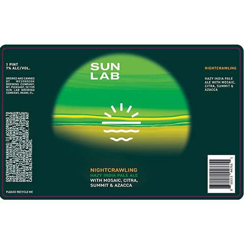 Sun Lab Nightcrawling Hazy IPA