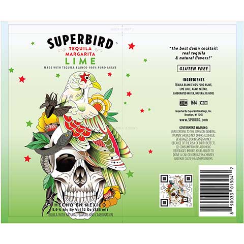Superbird-Tequila-Margarita-Lime-12OZ-CAN