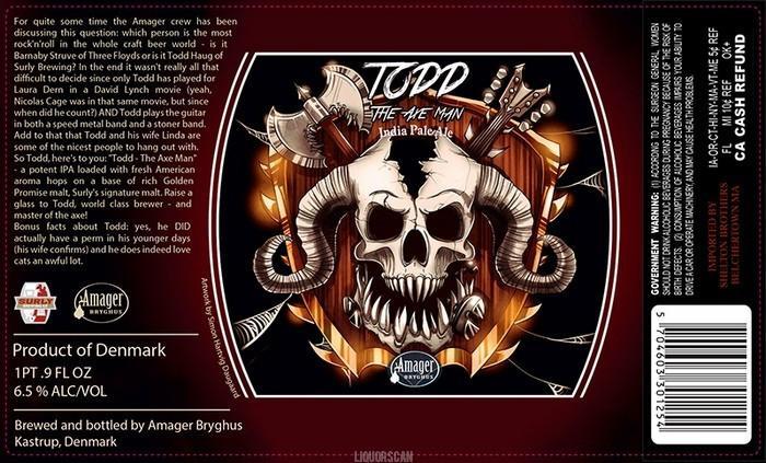 Amager Surly Todd the Axe Man IPA – CraftShack - Buy craft beer online.