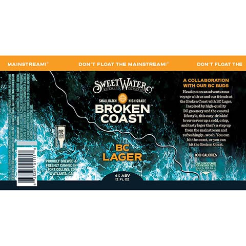 Sweetwater Broken Coast BC Lager