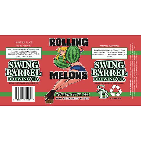 Swing Barrel Rolling Melons Kolsch Ale