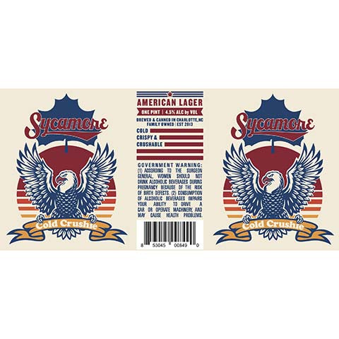 Sycamore Cold Crushie American Lager