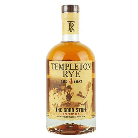 Templeton Rye 4 Year Old The Good Stuff Rye Whiskey