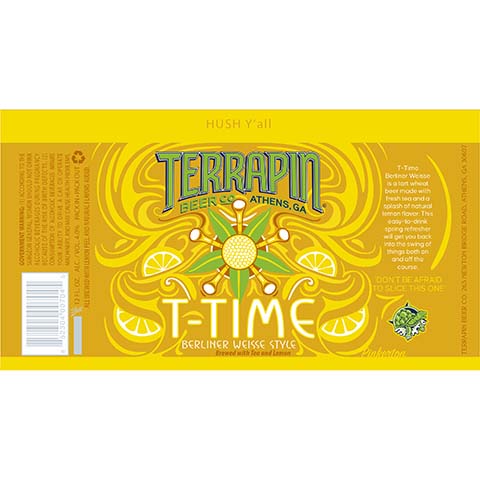 Terrapin T-Time Berliner Weisse Style Ale