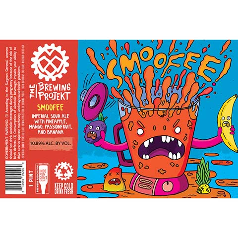 The Brewing Projekt Smoofee Imperial Sour Ale (pineapple. mango, passionfruit and banana)
