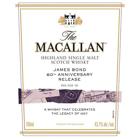 The Macallan James Bond 60 Highland Single Malt Scotch Whisky Decade III
