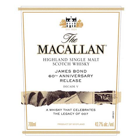 The Macallan James Bond 60 Highland Single Malt Scotch Whisky Decade V