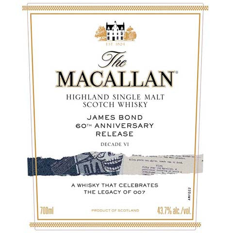 The Macallan James Bond 60 Highland Single Malt Scotch Whisky Decade VI
