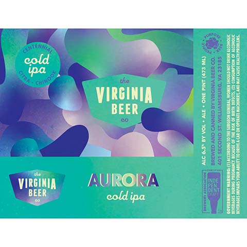 The Virginia Beer Aurora Cold IPA