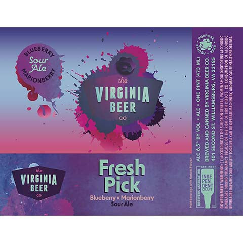 The Virginia Beer Fresh Pick Sour Ale