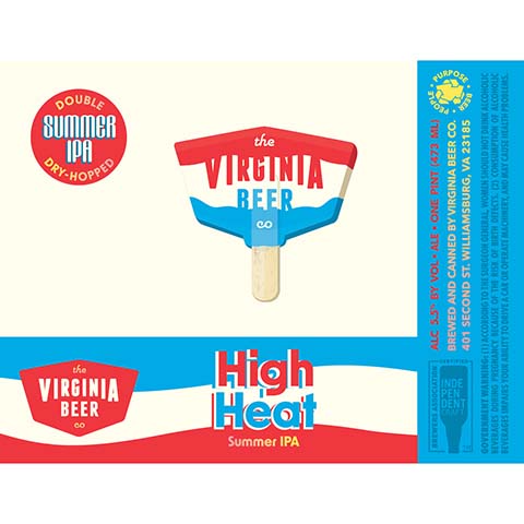 The Virginia Beer High Heat Summer IPA