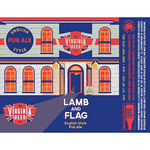 The Virginia Beer Lamb and Flag Pub Ale