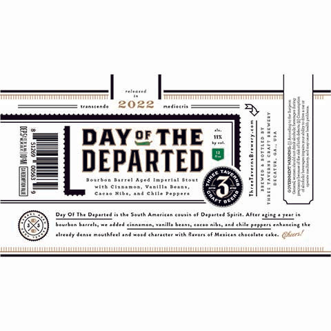 Three Taverns Day Of The Departed Imperial Stout