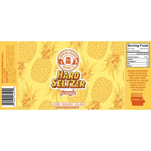 Toppling Goliath Hard Seltzer (Pineapple)