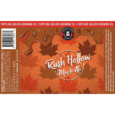 Toppling Goliath Rush Hollow Maple Ale