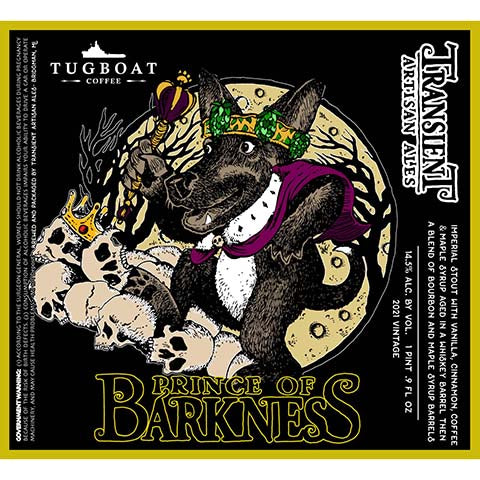 Transient Artisan Ales Prince Of Barkness Imperial Stout