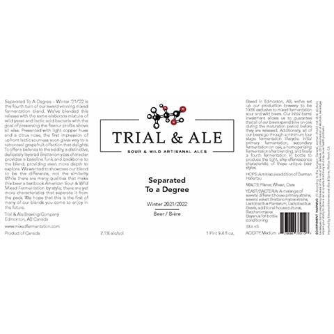 Trial & Ale Separated To A Degree (Winter 2021/2022)