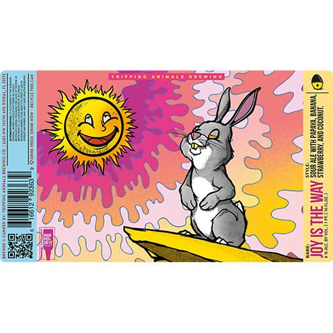 Tripping Animals Joy is the Way Sour – CraftShack - Buy craft beer online.