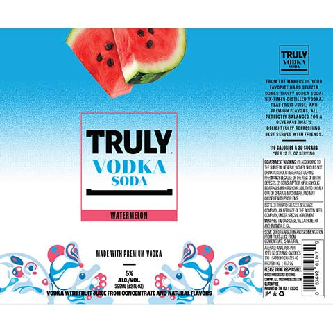 Truly Watermelon Vodka Soda