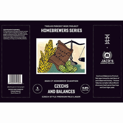 Twelve Percent Homebrewers Series Czechs and Balances Pale Lager