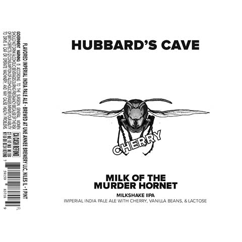 Une Annee Hubbard's Cave Milk of the Murder Hornet DIPA (cherry)