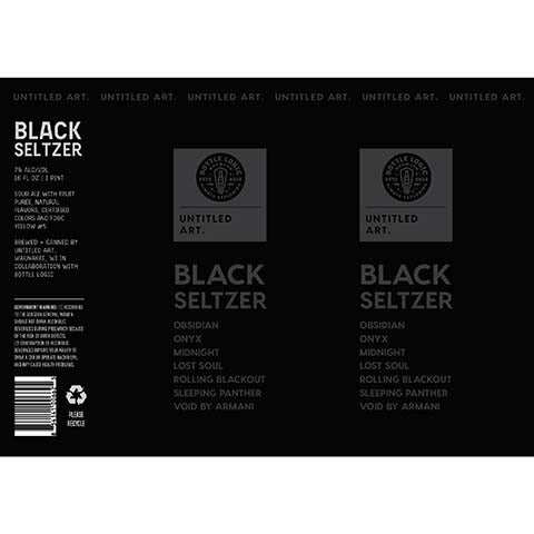 Untitled Art Black Seltzer