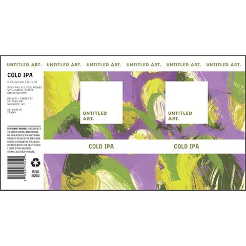 Untitled Art Cold IPA – CraftShack - Buy craft beer online.