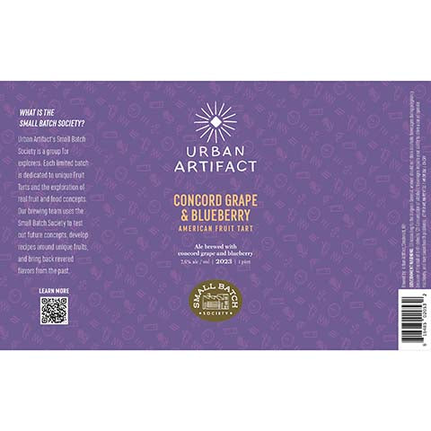 Urban Artifact Concord Grape & Blueberry Fruit Tart Ale