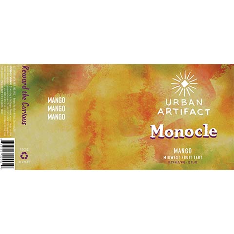 Urban Artifact Monocle Mango Midwest Fruit Tart Ale