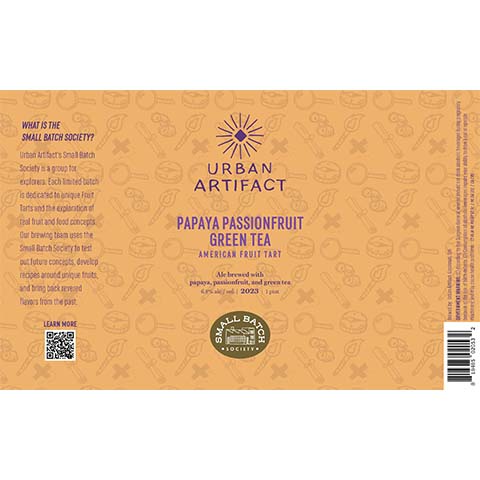 Urban Artifact Papaya Passionfruit Green Tea Fruit Tart