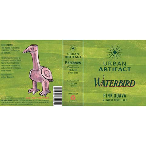 Urban Artifact Waterbird Pink Guava Midwest Fruit Tart Ale