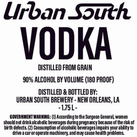 Urban South Vodka