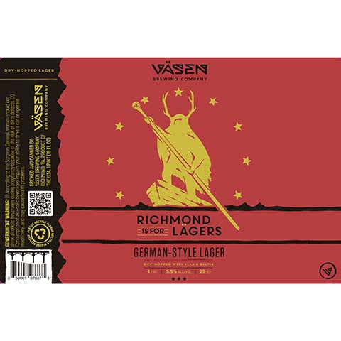 Vasen Richmond is for Lagers
