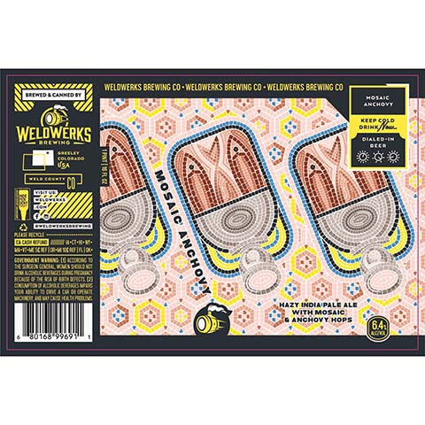 Weldwerks Mosaic Anchovy Hazy IPA