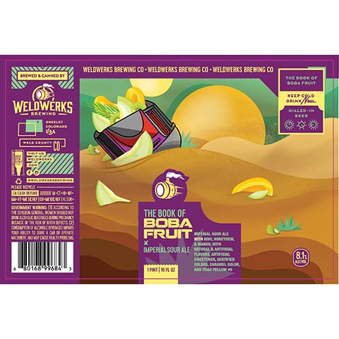 Weldwerks The Book Of Boba Fruit Imperial Sour Ale