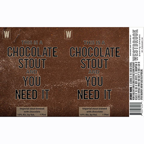 Westbrook This Is A Chocolate Stout And You Need It