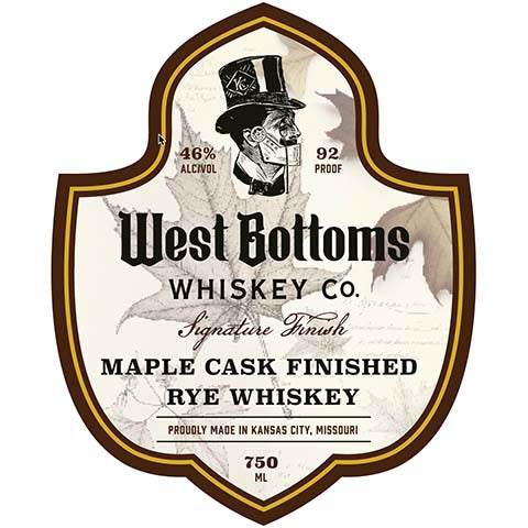 Whiskey Bottoms Maple Cask Finished Rye Whiskey