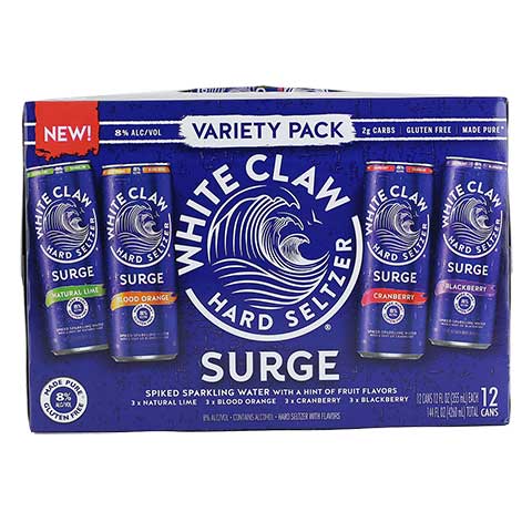 White Claw Hard Seltzer Surge Variety Pack